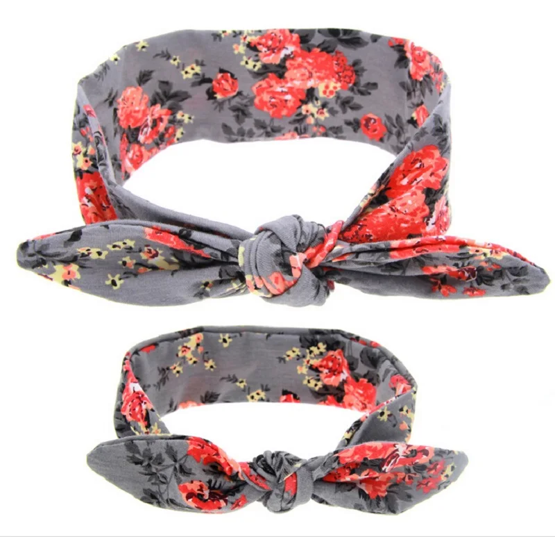 1 комплект повязка на голову с тюрбаном для мамы и меня топом узелком модная