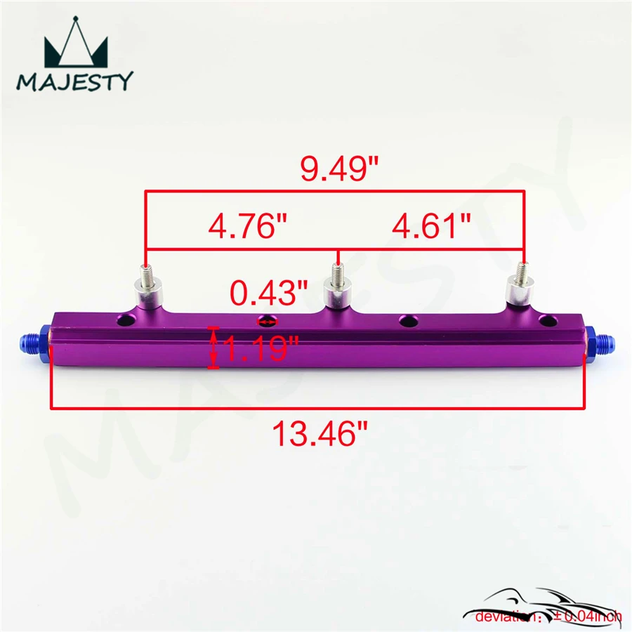 Алюминиевый Топливный высокий инжектор потока рейки FIT C * ivic EG EK B16 B18 B16a B18a B16b