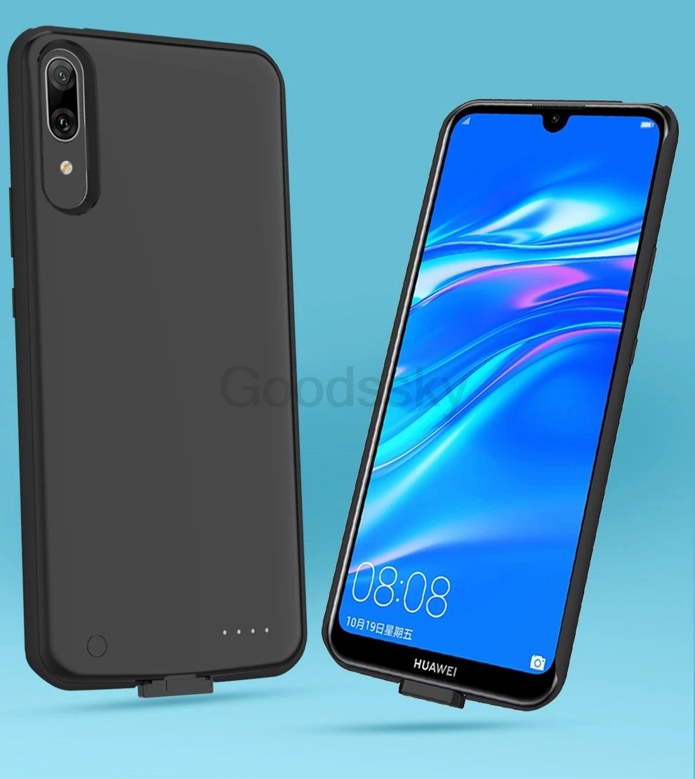 Чехол для зарядного устройства для huawei Y7 Pro внешний аккумулятор чехол для huawei Enjoy 9 ультратонкий противоударный чехол для зарядки s