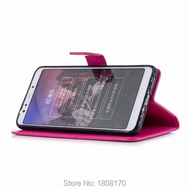 Кожаный чехол-кошелек C-ku Crazy Horse для Redmi 5 5A 4A 4X NOTE4 NOTE Xiaomi 5X 6X цветной Чехол-книжка с