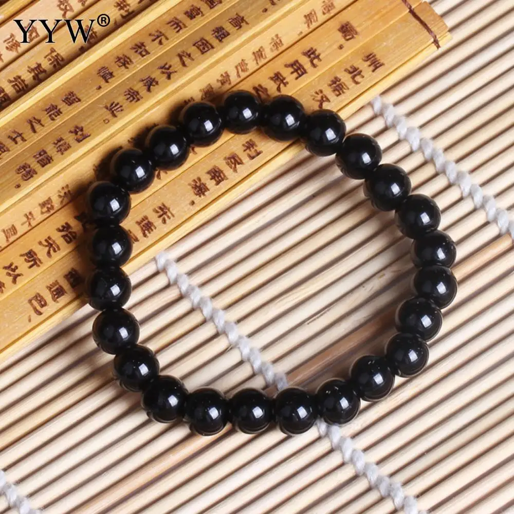 7 2 дюймов 8 мм Pulseras Mujer Moda 2018 красочные стеклянные бусины прозрачные браслет для