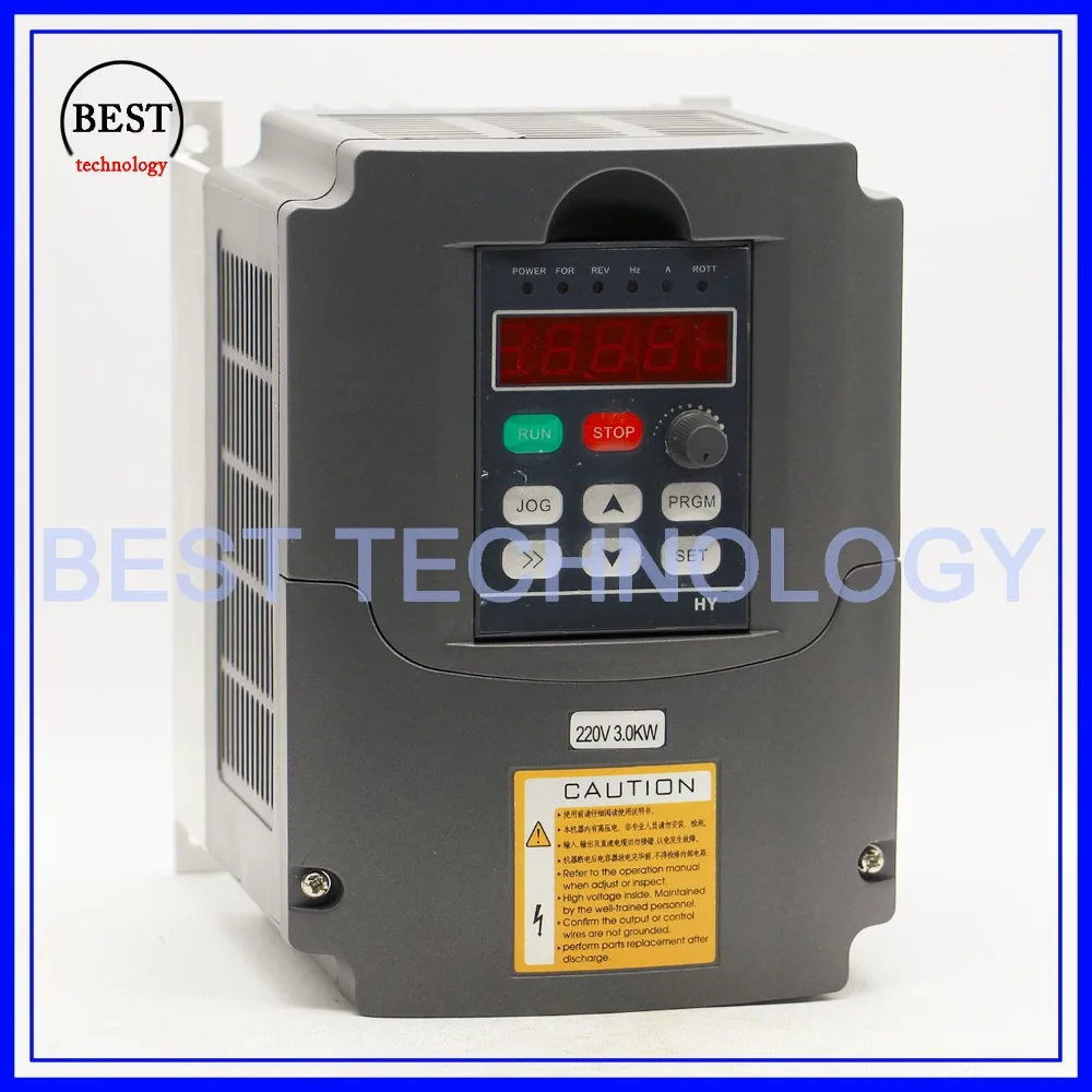 ЧПУ мотор шпинделя с воздушным охлаждением 3KW ER20 4 подшипники и 3kw VFD/инвертор