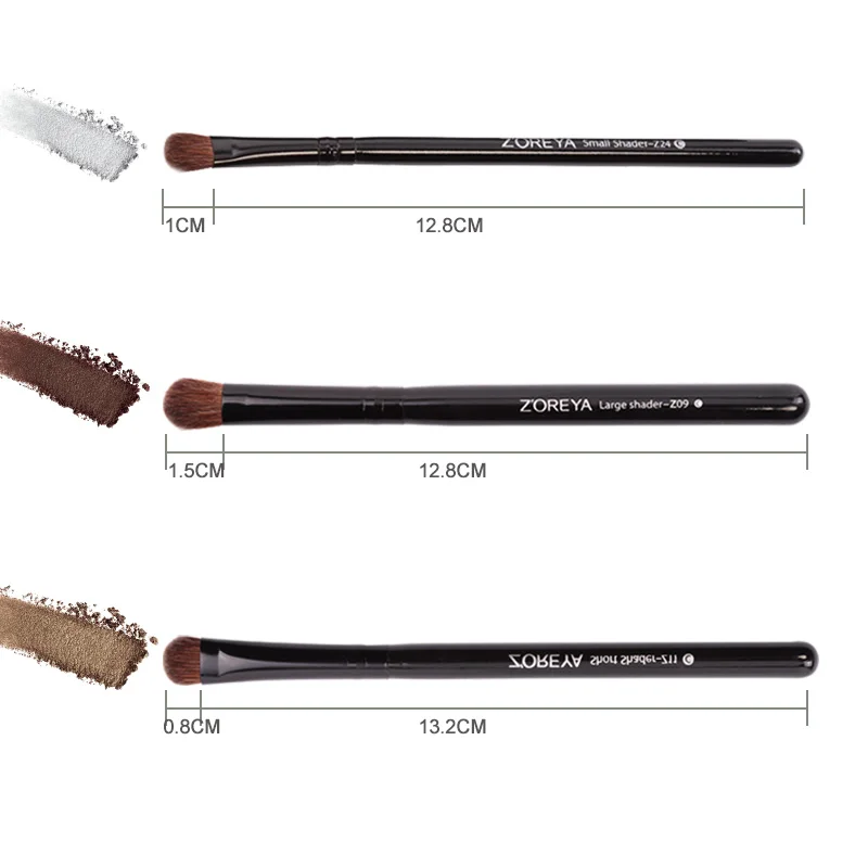 Набор серых кисточек для макияжа с конским волосом ZOREYA набор хранения теней век