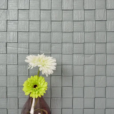 Gray DIY самоклеющиеся 3D наклейки на стену, декор для спальни, пенопластовая мозаика, декор для комнаты, обои для стен, декор для гостиной, обои для детской комнаты - Цвет: Gray