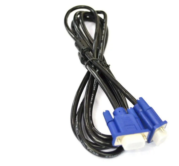 VGA кабель 3 м 10 футов синий 15 контактов SVGA VGA линия мужчин и мужчин m/M HDMI Vga к HD передачи провода видео HDTV конвертер адаптер Aux кабель