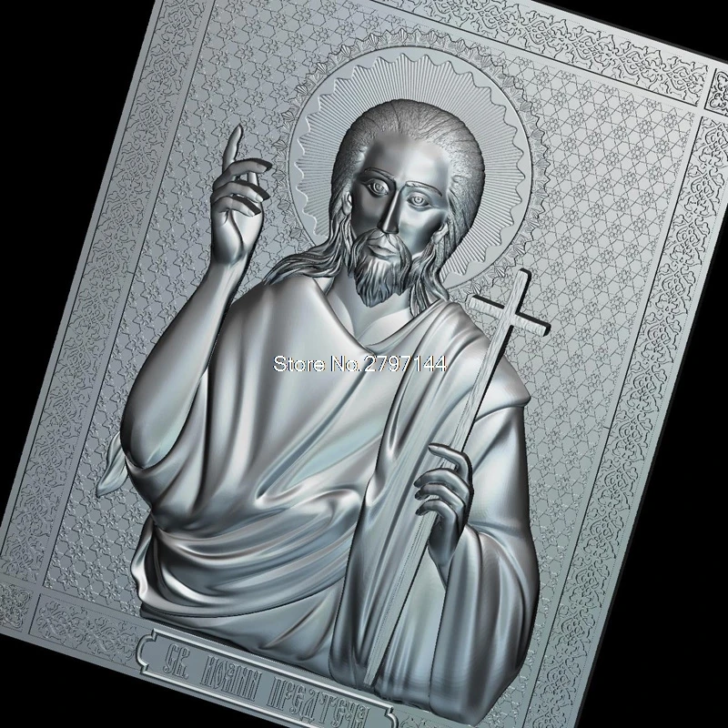 St. John the Baptist 3d model for cnc STL format Religion Relief Model Router 3 axis Engraver ArtCam | Инструменты