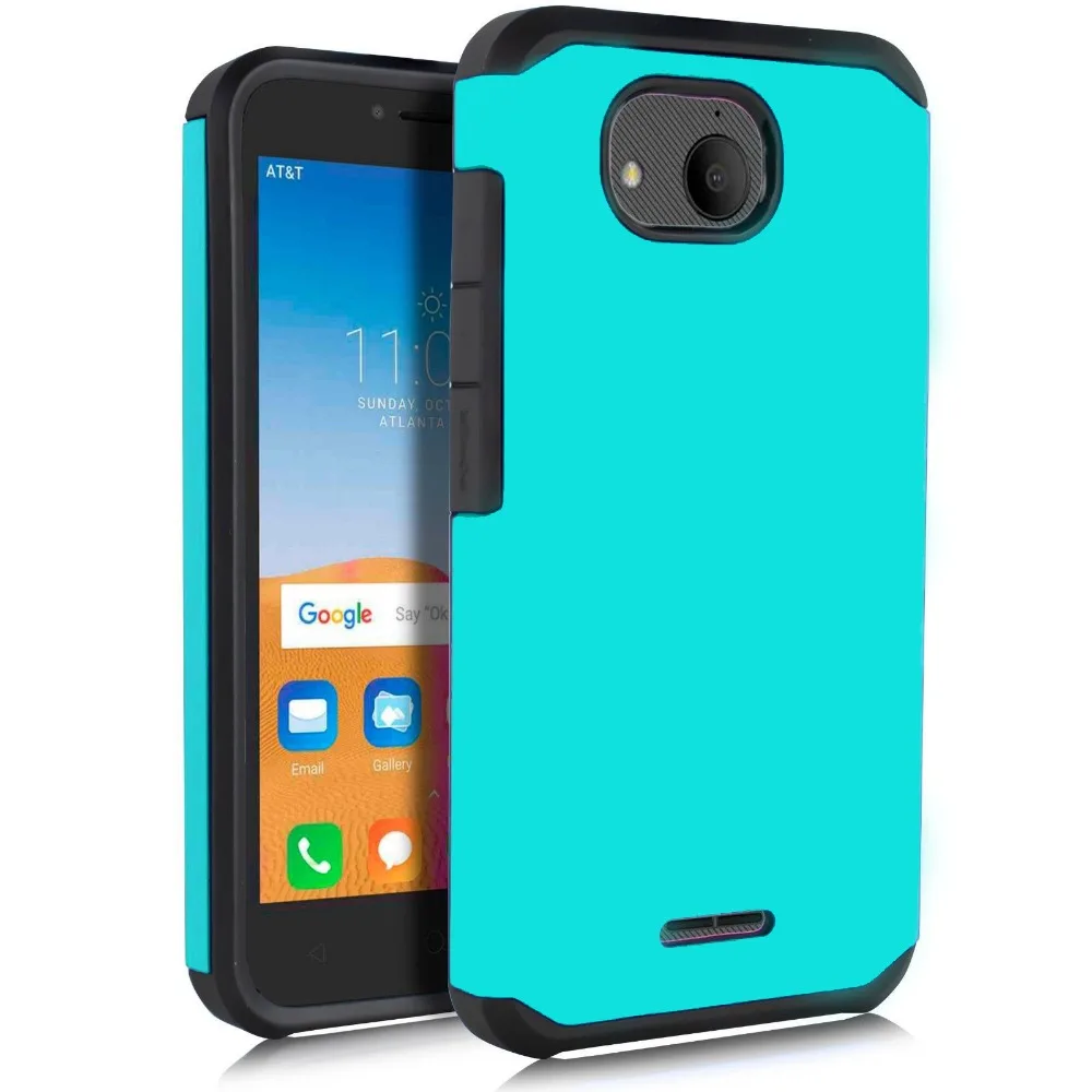2 в 1 чехол из мягкого ТПУ и жесткого поликарбоната для Alcatel Tetra противоударный