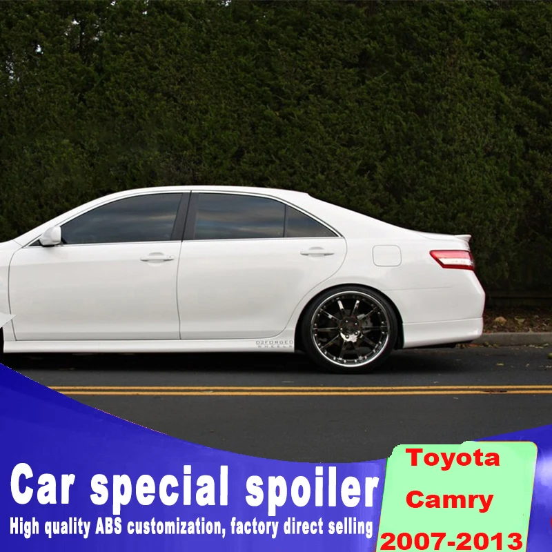 2007 до 2013 года задняя крышка высокого качества ABS материал для toyota camry спойлер праймер Белый Черный завод спрей краска цвет
