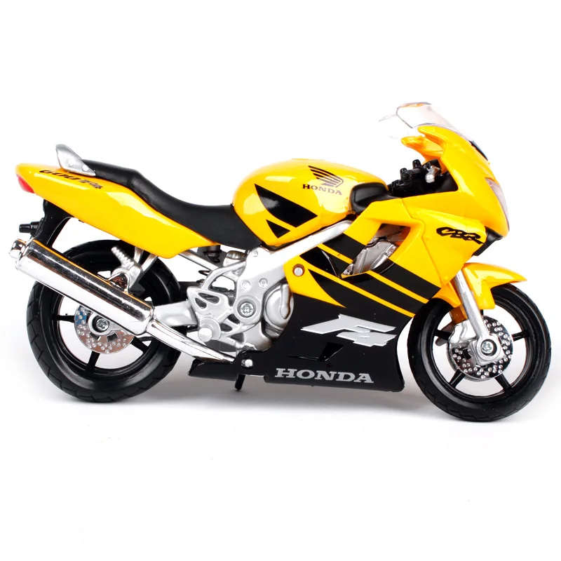 Игрушка для мотоцикла Maisto 1:18 Honda CBR 600 F4 желтая модель сбора автомобилей литья под