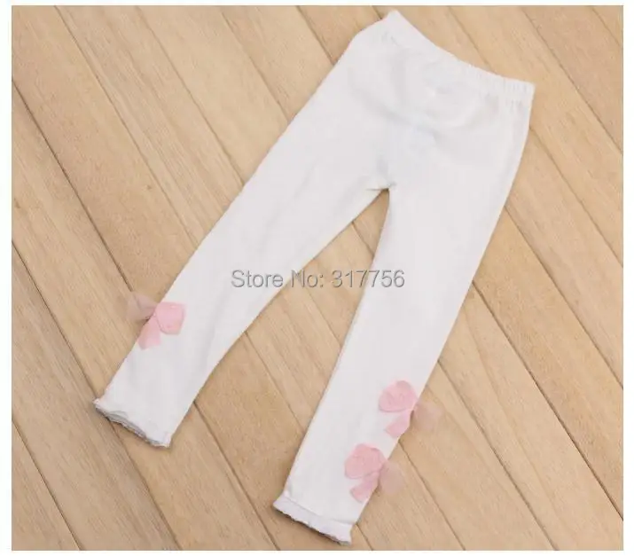 Леггинсы для маленьких девочек теплые облегающие брюки карамельных цветов