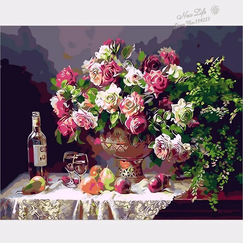 Diy цифровой живописи маслом by numbers картина бескаркасных холст картины cuadros decoracion