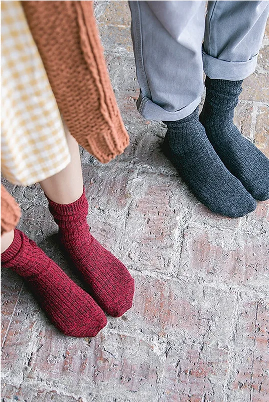 Однотонные Хлопковые женские повседневные носки до колена | Женская одежда