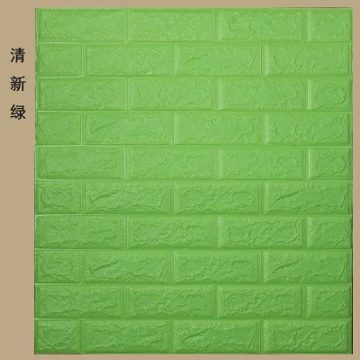 green 70 см X 77 см, 3D наклейки на стену в форме ПЭ, настенные наклейки для гостиной, кирпичные обои с рисунком, Стикеры для детской спальни, домашний декор, самоклеющиеся обои - Цвет: green