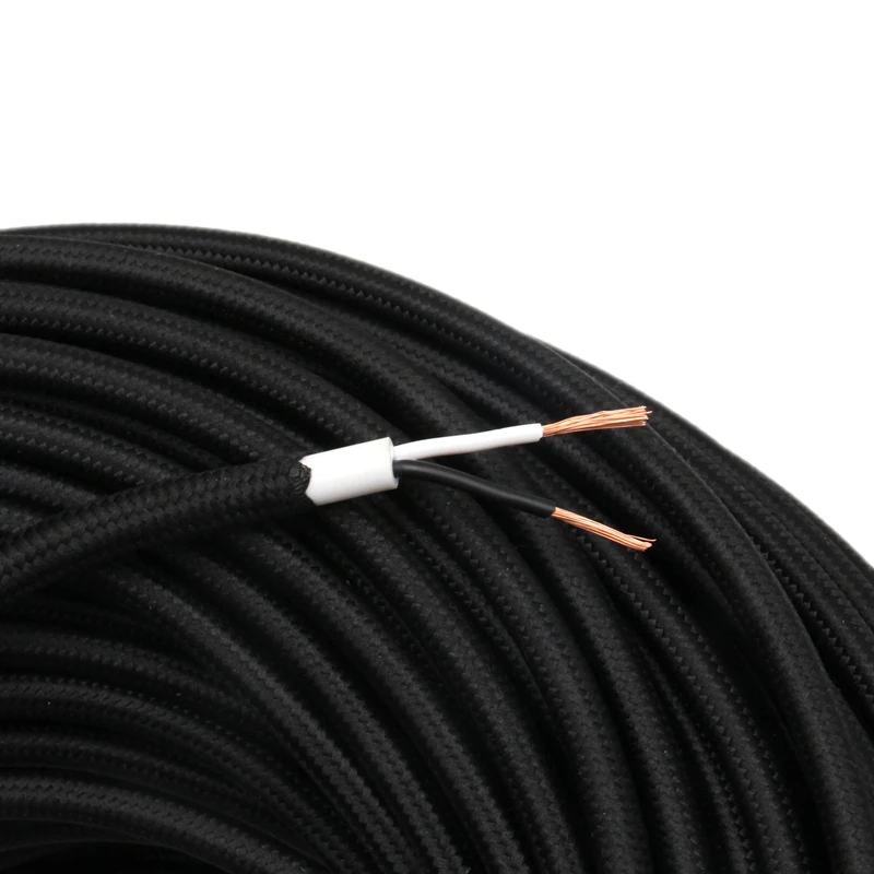 2 жильный тканевый кабель 18AWG изолятор из ПВХ шнур питания Электрический провод