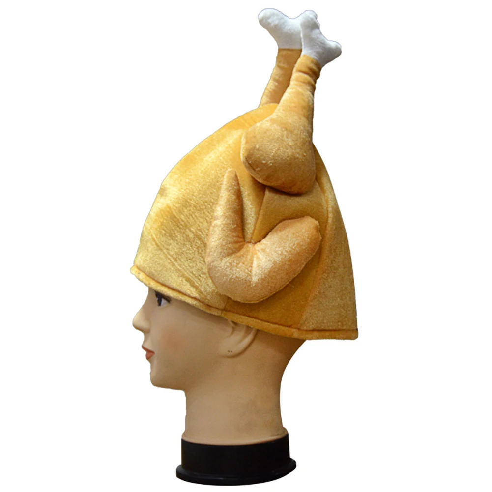 2019 Funny Turkey Chicken Leg Hat Carnival Thanks Giving Day Cap Festival Supplies | Мужские шапки