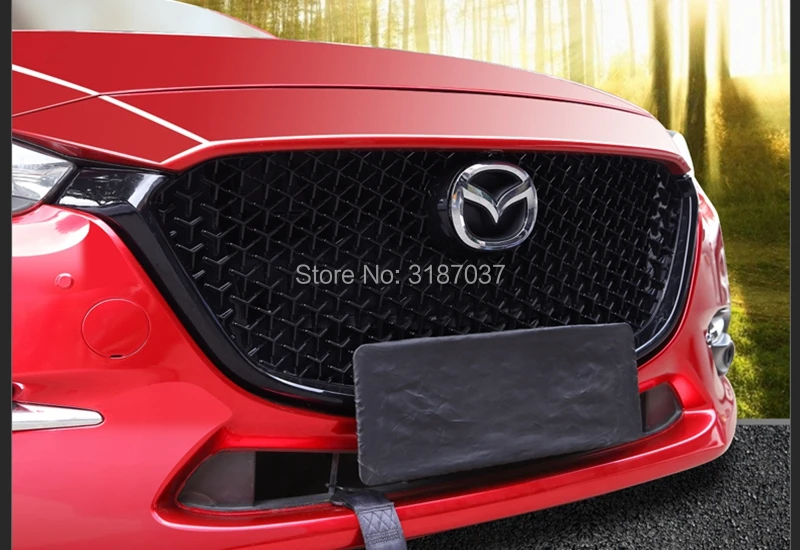 Для Mazda 3 Axela Решетка переднего бампера верхняя решетка черный центр гонки решетка протектор