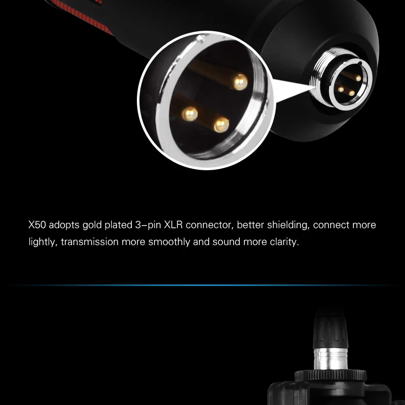 Alctron X50S Профессиональный с большой диафрагмой Студийный конденсаторный микрофон со съемным поп-фильтром