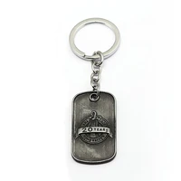 tomb raider key chain keyrings 20th anniversary edition metal keychain jewelry pendant fashion dog tags