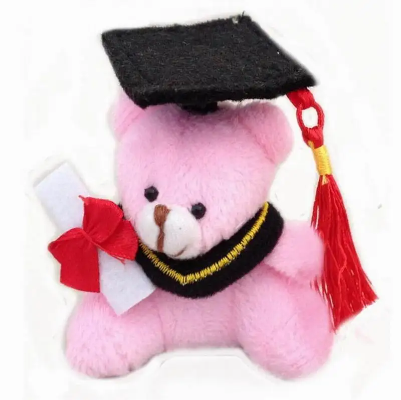 6 шт./лот 7 см Graduation шапка медведя и кисточка Dr. Bear плюшевая детская игрушка подарок