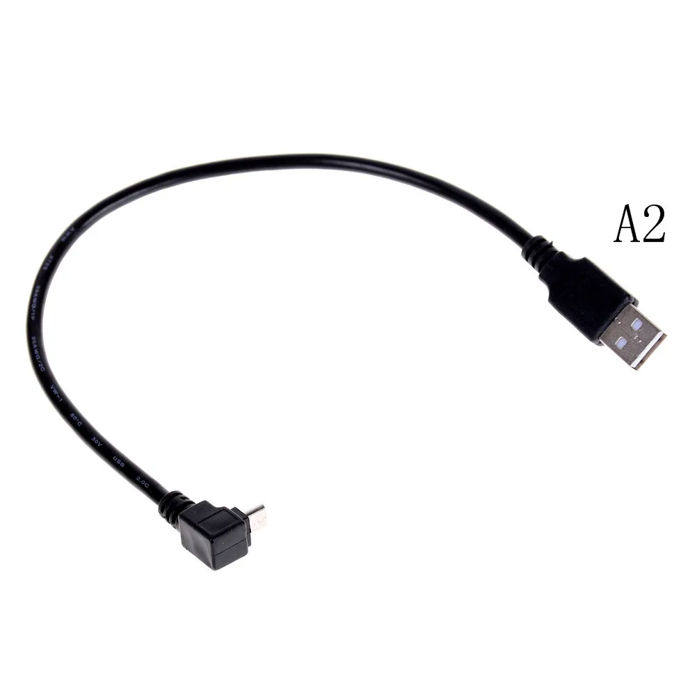 1 шт. USB 2 0 A штекер для мини кабеля 90 градусов кабель передачи данных 30 см