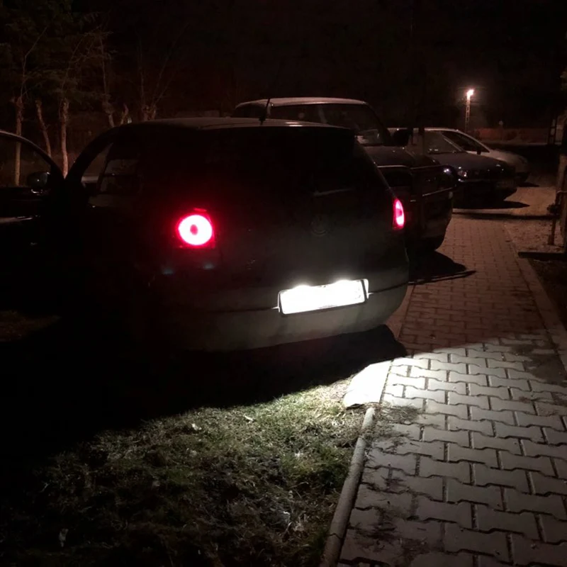 2X 24SMD светодиодный комплект без ошибок для Volkswagen VW GOLF MK4 MK5 SCIROCCO POLO PASSAT BEETLE светодиодный светильник для номерного знака