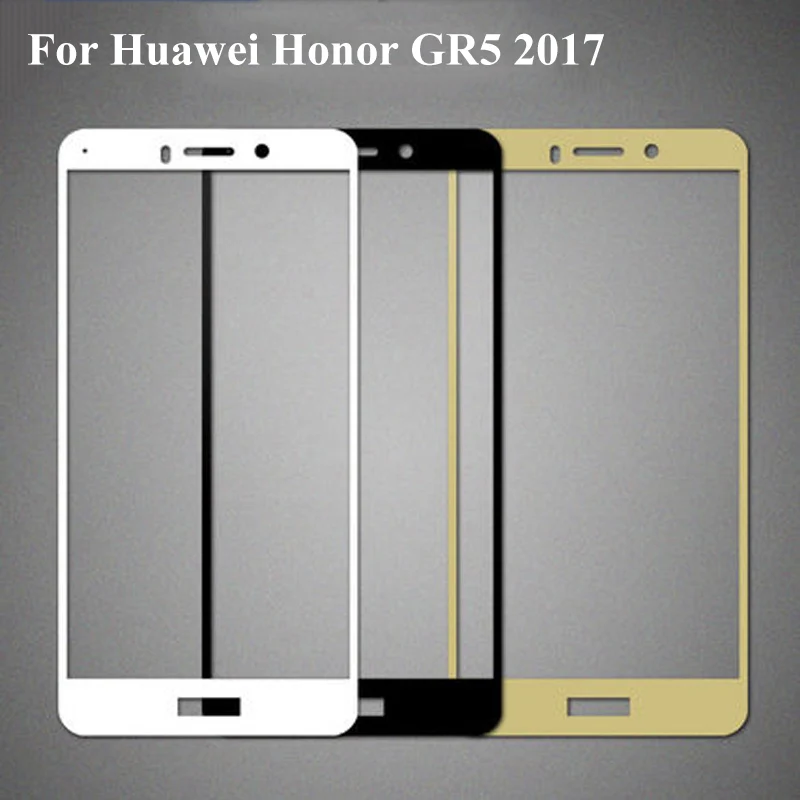Ультратонкое закаленное стекло 9H золотого цвета для Huawei Honor GR5 2017 GR52017 полное