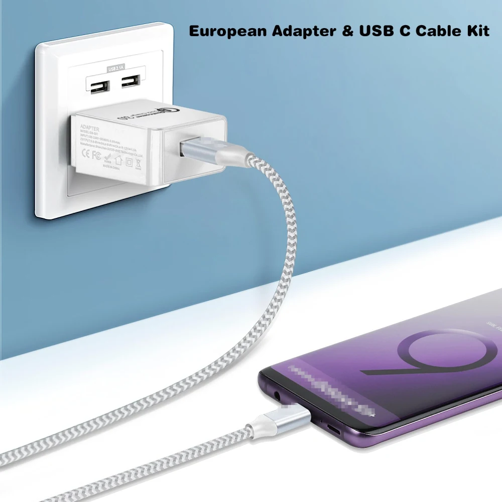 Универсальный USB Quick charge 3 0 5V 2.4A для Iphone 7 8 EU US Plug быстрое зарядное устройство