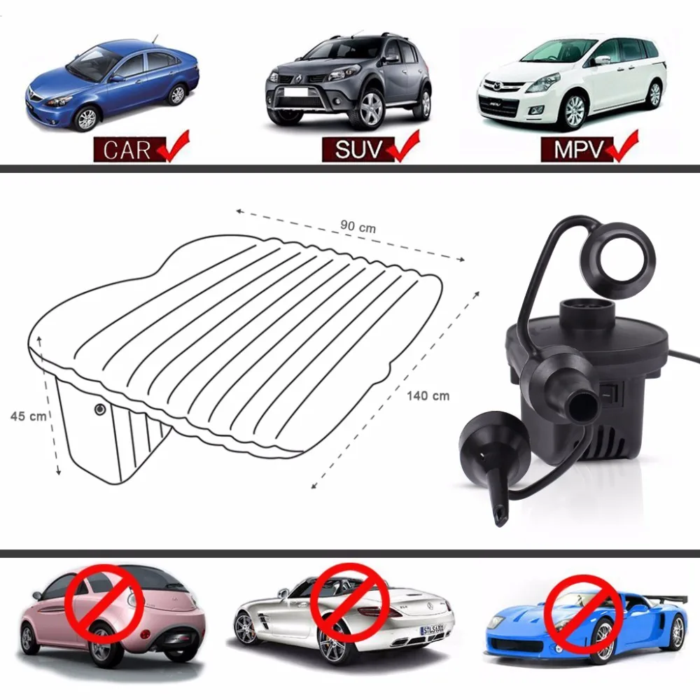 Надувной матрас для автомобиля кемпинга путешествия кровати воздушная кровать
