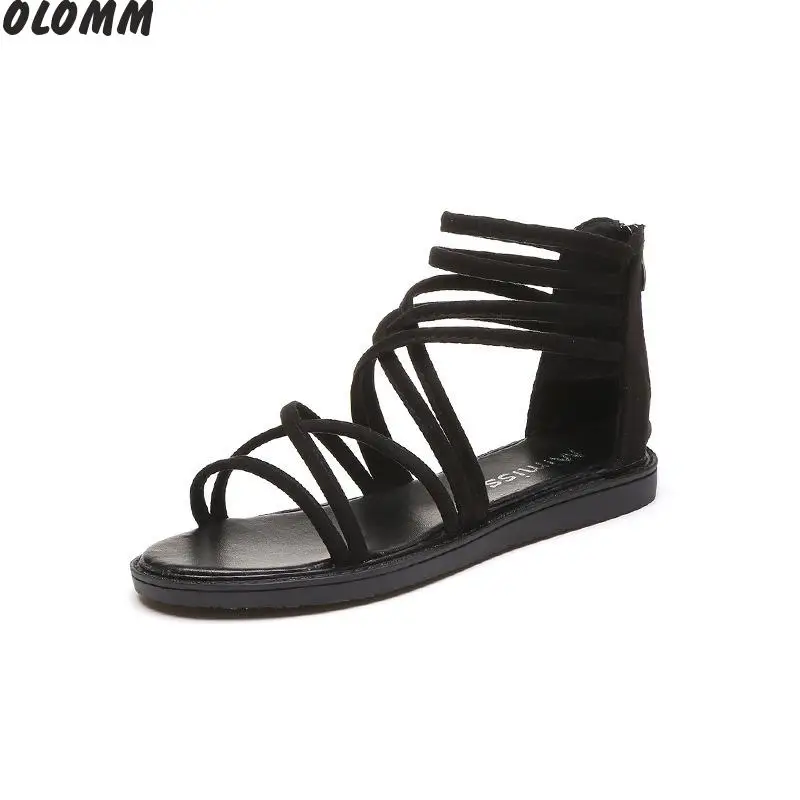 Женские босоножки 2019 Летние без шнуровки на танкетке женские сланцы сандалии