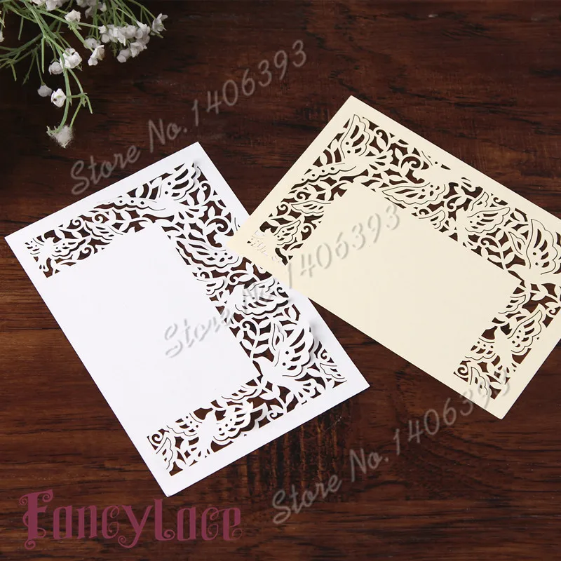 20 шт. свадебные открытки с лазерной гравировкой птиц|card design|pearl cardpaper card |