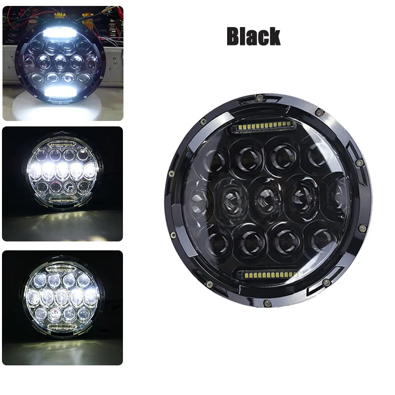JVISUAL 7 дюймов 80 Вт точка E9 мотоциклетные фары и в виде ракушки Корпус фар