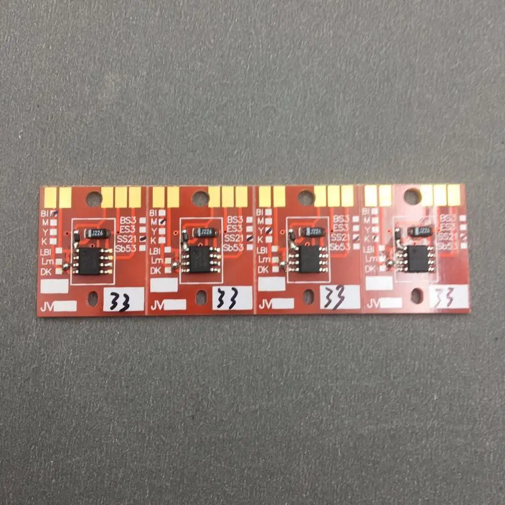 4pcs/set BK C M Y SS21 Permanent Chip for mimaki jv33 eco solvent printer plotter | Компьютеры и офис