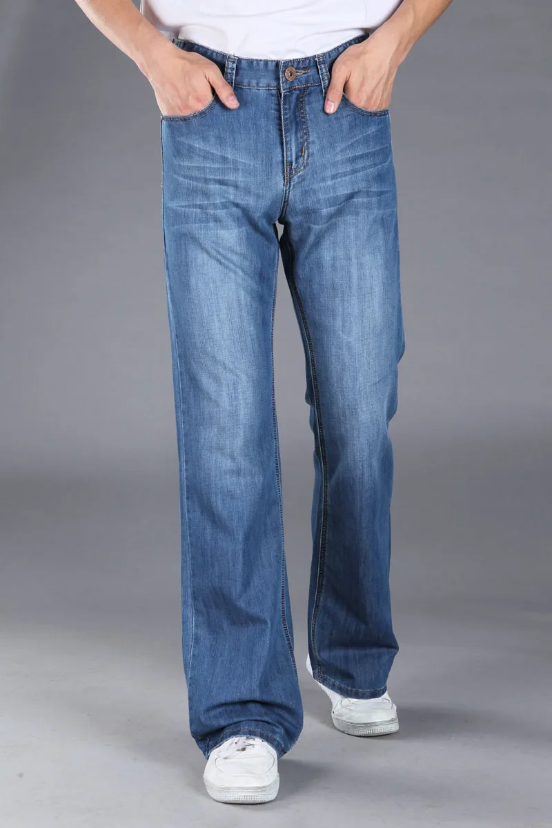Джинсы мужские повседневные свободные темно синие светло синие|Мужские джинсы| |