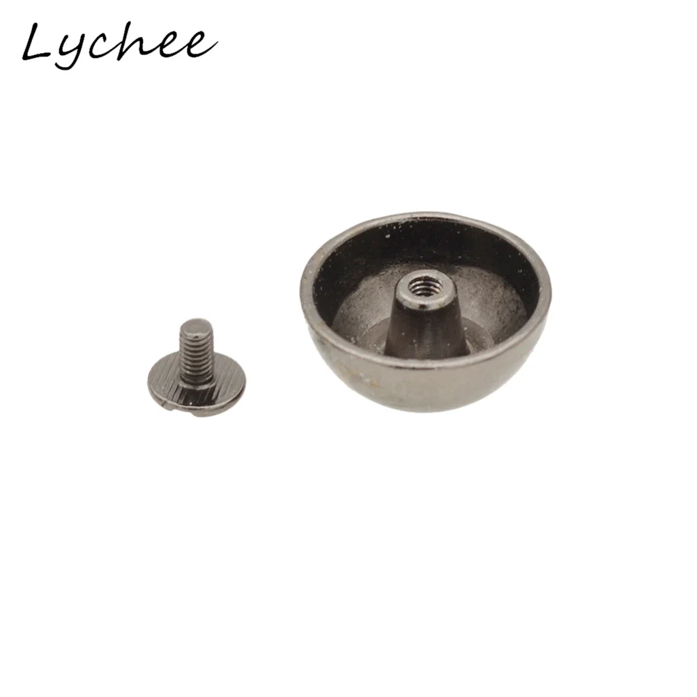 Lychee 10 шт. круглая металлическая заклепка в форме гриба винтовые кнопки для одежды женская сумка украшения для самодельного изготовления заклепки аксессуары