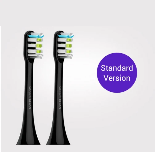 Xiaomi Soocare Сменная головка зубной щетки Soocas X3 X3S Чистая/мини-щетка сменная коробка для путешествий DentalFoss - Цвет: Черный