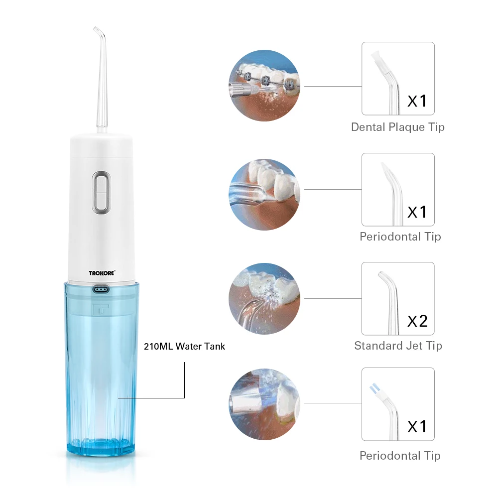 Portable Electric Oral Irrigator USB Travel Dental Irrigator Water Dental Flosser Teeth Cleaner Machine Tooth Pick Water Jet