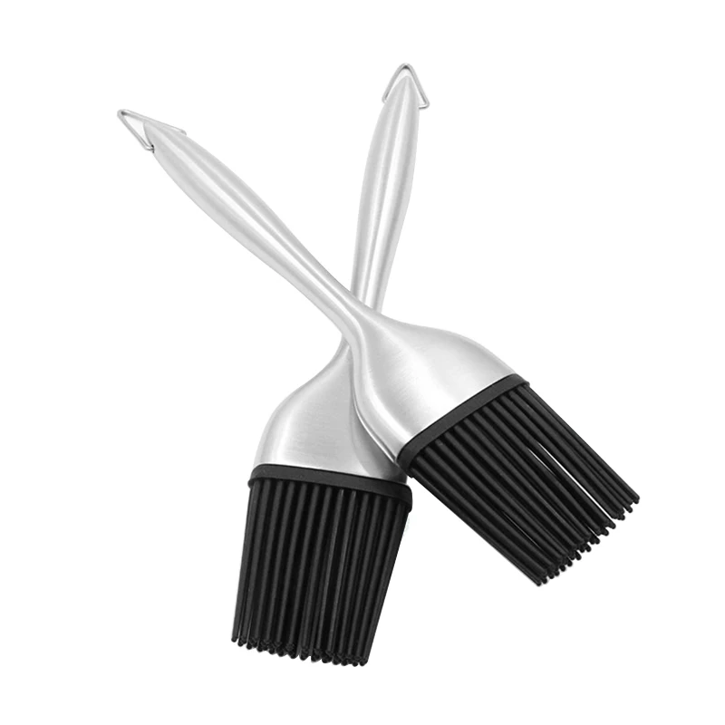 1pcs Oil Brush 1 шт. насос для оливкового масла из нержавеющей стали спрей бутылка масло опрыскиватель масленка горшок барбекю инструмент для приготовления котелок, кухонная посуда инструмент - Цвет: 1pcs Oil Brush