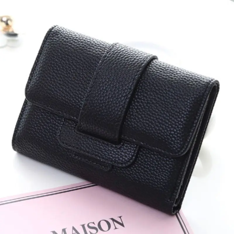 Женские винтажные кошельки с застежкой модный кожаный кошелек женская сумочка