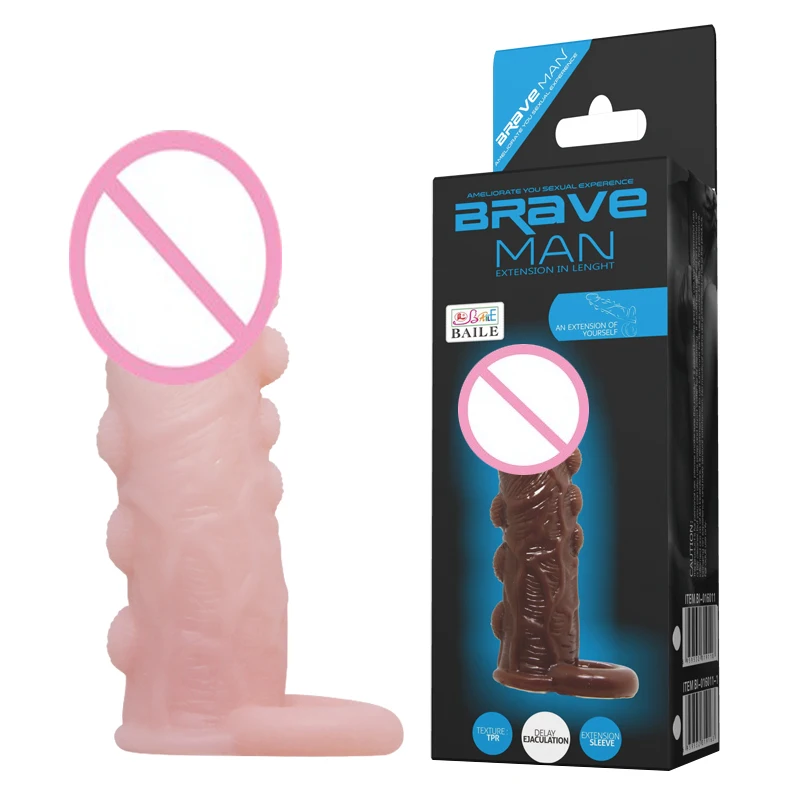 BAILE петух кольцо мужской стимуляции многоразовые презервативы интимные товары