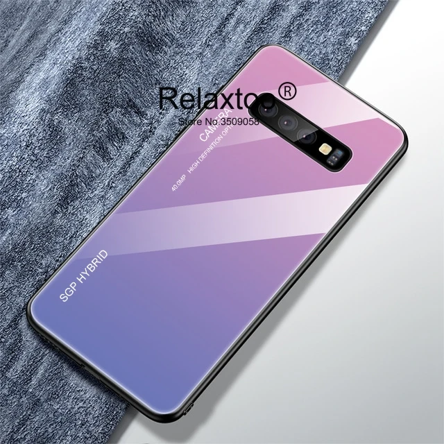 На Samsun Glaxy S 10 S10 Plus E чехол градиентный чехол из закаленного стекла для телефона для samsung Galaxy S10Plus S10E 10 S+ чехол s для samsung Galaxy Gelaxi Note 10 Plus 10+ Note 10 Note10 Note10+ Coque Fundas