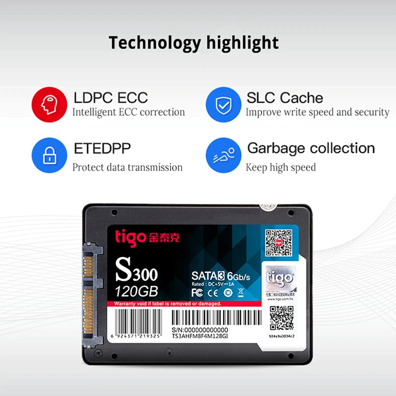 Tigo SSD 120 ГБ 240 480 2 5 SATA3 Faspeed емкость Внутренний твердотельный накопитель для