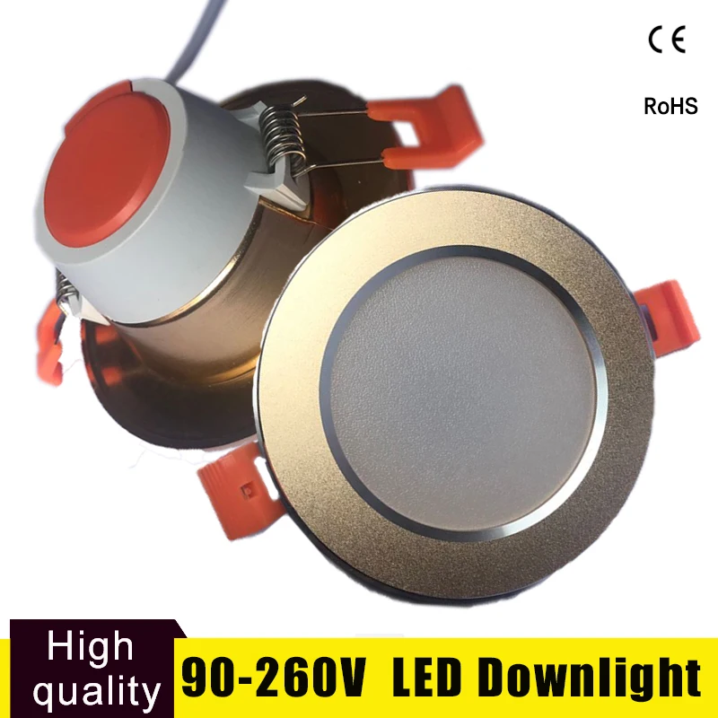 Focos Led Techo светодиодный светильник Точечный 15 Вт 12 9 5 3 Круглый встраиваемый 220 в 230
