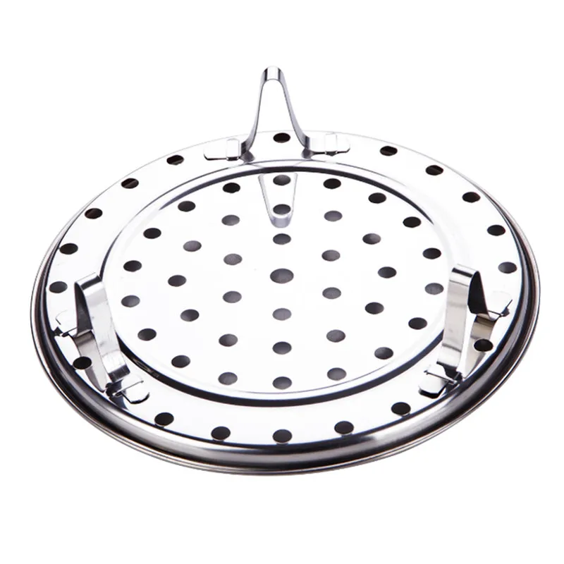 Stainless Steel Round Steamer Tray 20/22/24/26cm Convient Three-Leg Dumpling Kitchenware Cooking Tools | Дом и сад