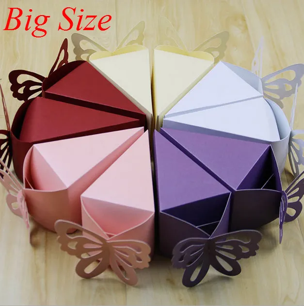 100 шт. (10 тортов) белые/розовые/фиолетовые/бежевые/красные бабочки в стиле торта