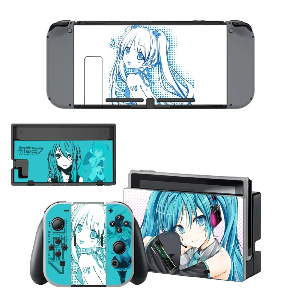 Наклейка для Nintendo switch Hatsune Miku Виниловая наклейка Switch консоль NS контроллер Joy-con |
