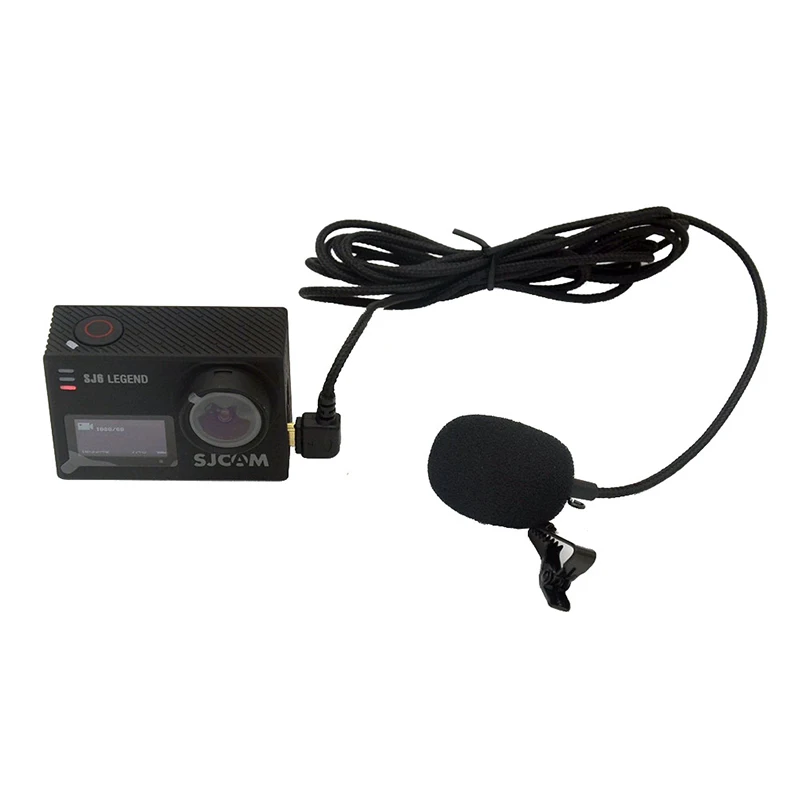 AIYIMA профессиональный внешний USB микрофон с зажимом для воротника для SJCAM SJ6 LEGEND SJ7 STAR SJ360 Студийный микрофон для компьютера