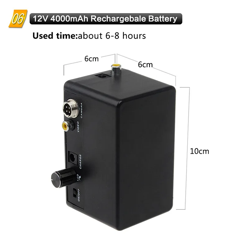 Камера для осмотра труб WP70 видеокамера канализации водопроводных 7 дюймов 23 мм 50