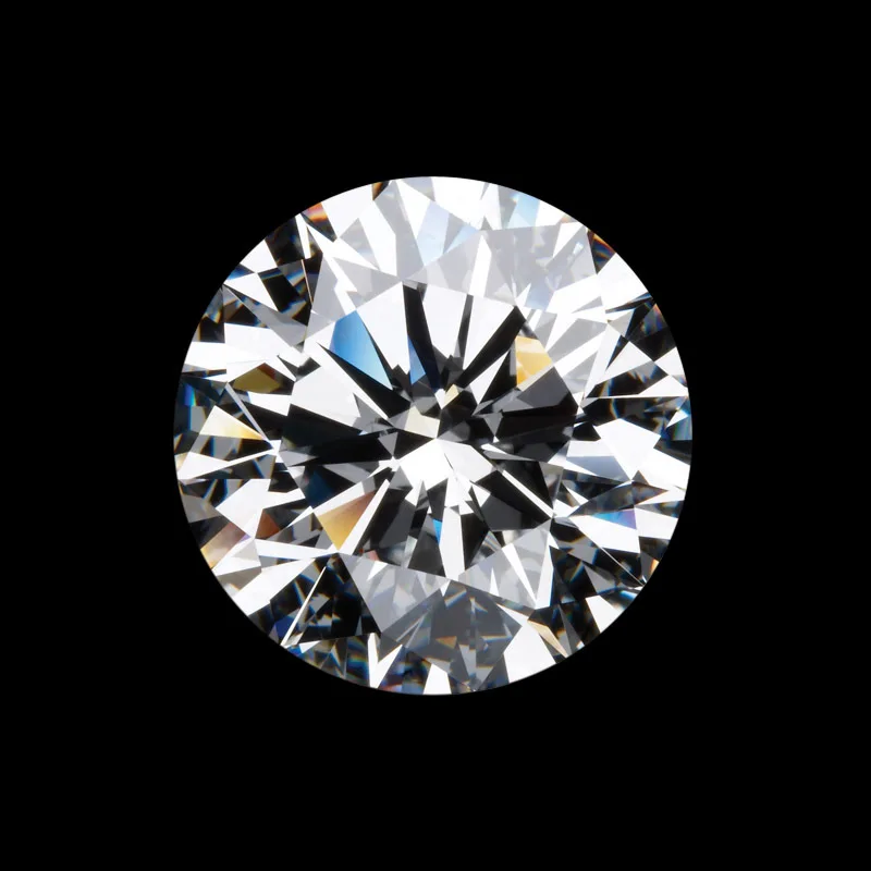 VV1 прозрачный дизайнерский 0.5ct подлинный сертификат свободный цвет диаметром 5 мм