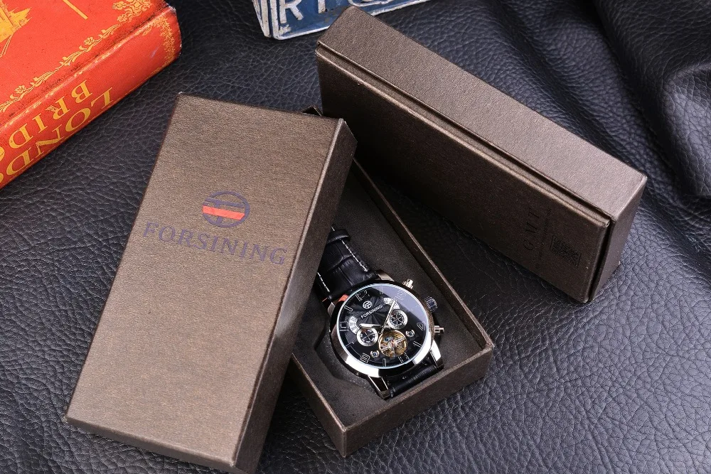 Forsining Tourbillion, модные, волнистые, дизайнерские, многофункциональные, с дисплеем, Мужские автоматические часы, лучший бренд, роскошные механические наручные часы