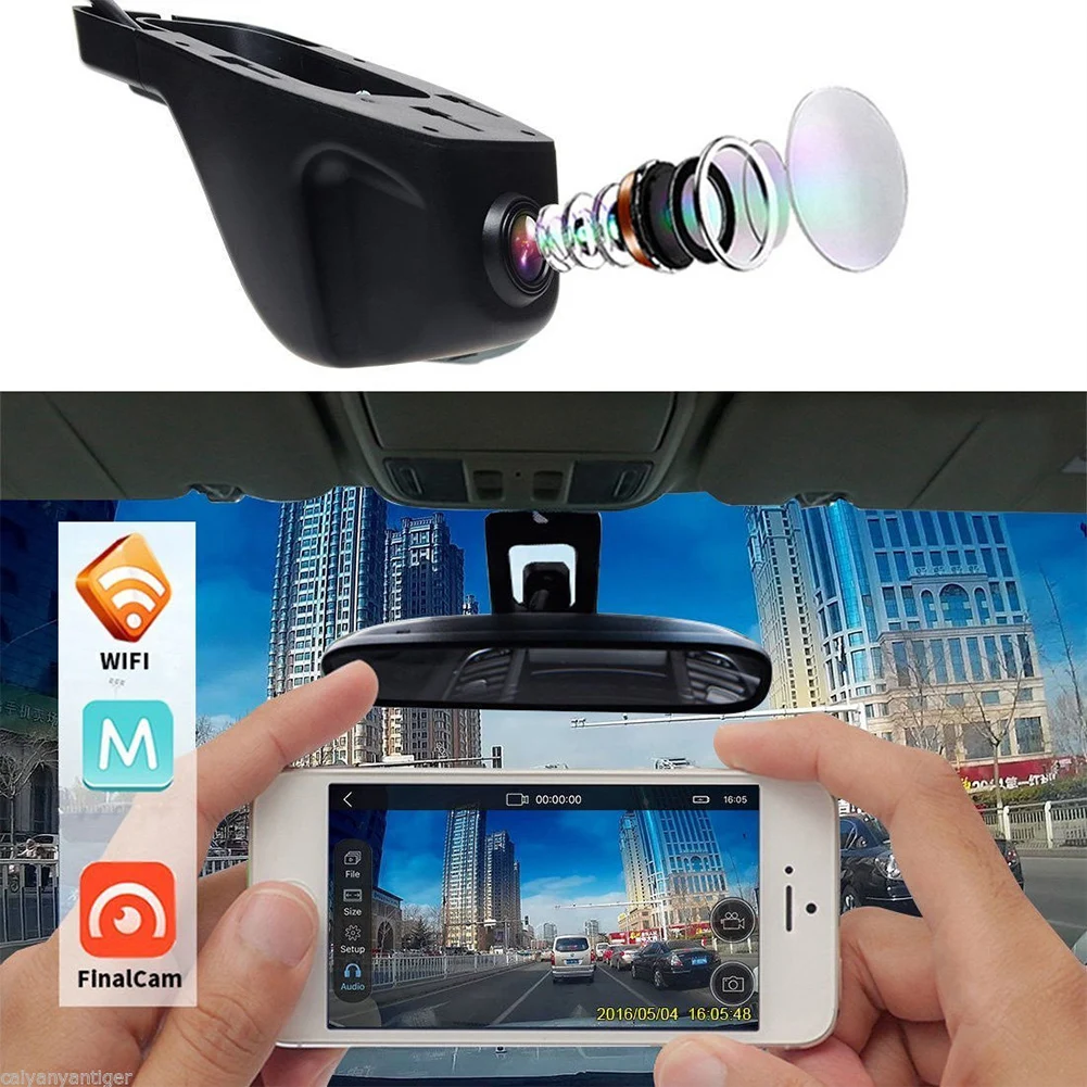 32G WiFi HD 1080 P автомобильная видеокамера транспортного средства Регистратор данных